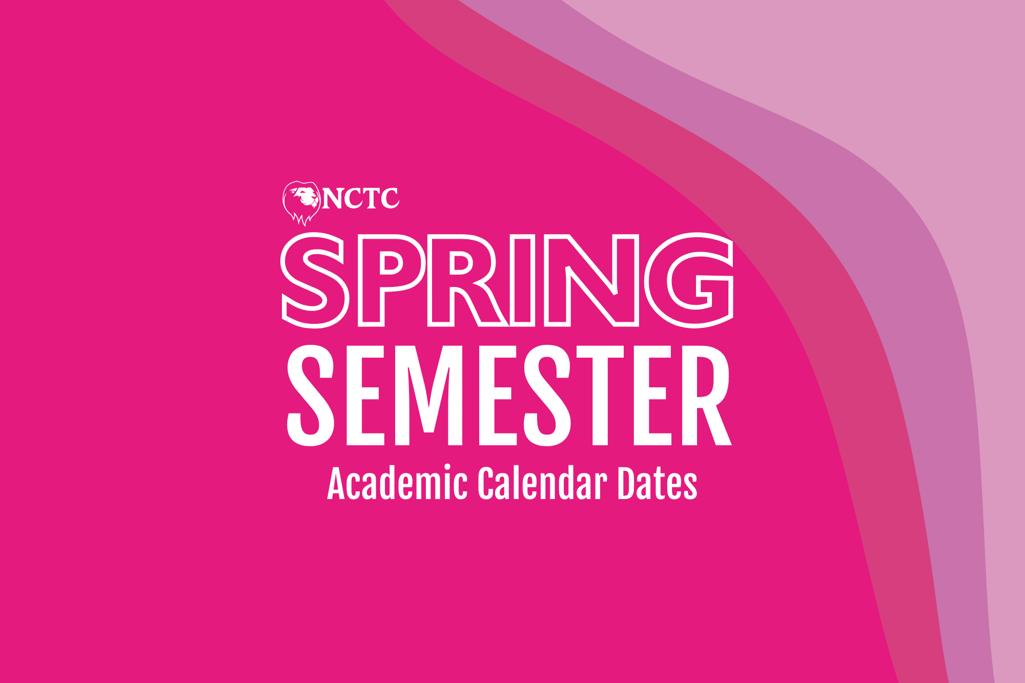 Spring Semester Calendar Tile